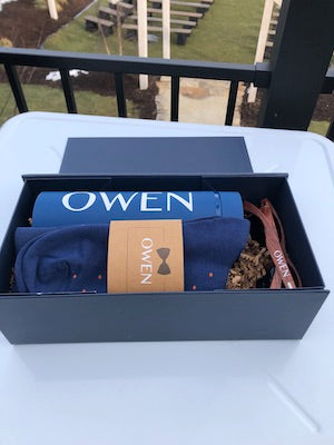 Groomsmen Gift Box in Navy Blue